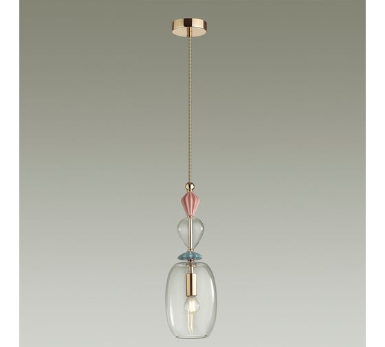 Подвес ODEON LIGHT, стекло E14 1*40W BIZET 4855/1B