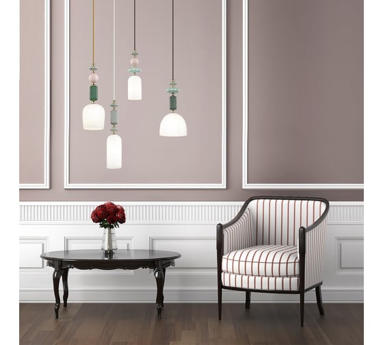 Подвес ODEON LIGHT, стекло E14 1*40W CANDY 4861/1B