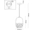 Подвес ODEON LIGHT, стекло E27 1*60W AIRLY 4820/1 2