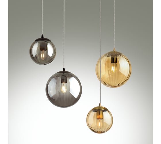 Подвес ODEON LIGHT, стекло E27 60W KATA 4756/1