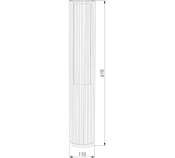 Светильник садово-парковый Elektrostandard Entero 35189/F черный a070 a070268