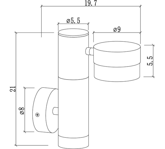 Уличный светильник ARTE LAMP A2362AL-2BK