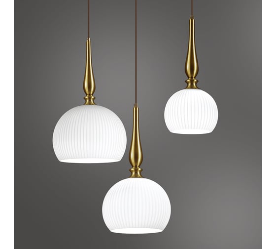 Подвес ODEON LIGHT, стекло E27 60W RUNGA 4767/1