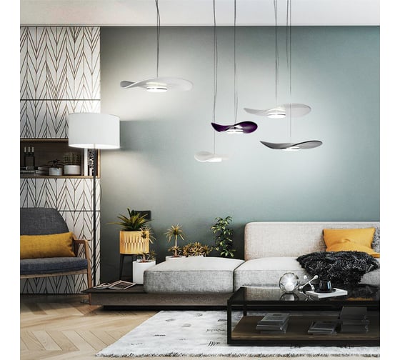 Подвес ODEON LIGHT, стекло LED 1*10W FLUENT 4856/10LA