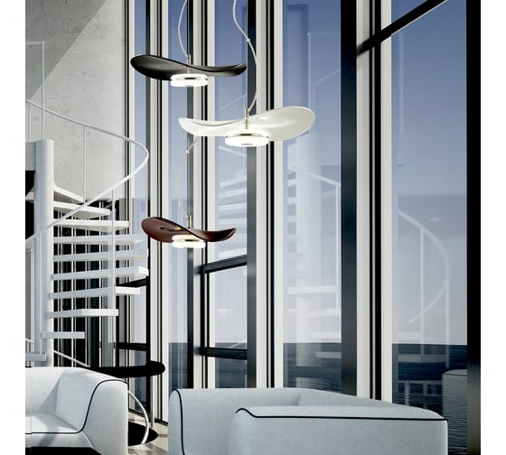 Подвес ODEON LIGHT, стекло LED 1*10W FLUENT 4857/10LA