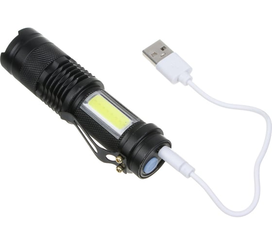 Фонарь ЕРМАК, ХРЕ LED, 4 режима, 1хAA (LR6), алюминий, 105x30 мм, фокусировка 223-052