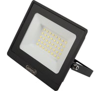 Светодиодный уличный прожектор General Lighting Systems 136*105*26мм, General GTAB-50BT-IP65-6500, 50Вт, 6500К, 4500Лм, металл 403378