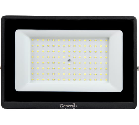 Светодиодный уличный прожектор General Lighting Systems 269*179*27мм, General GTAB-150BT-IP65-6500, 150Вт, 6500К, 13500Лм, металл 403381