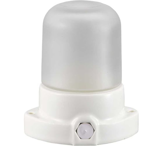 Светильник ЖКХ General Lighting Systems SAUNA 130х105х85мм GCF-SNC-60-E27-IP65-W, под лампу Е27 до 60Вт, корпус керамика 437767 1