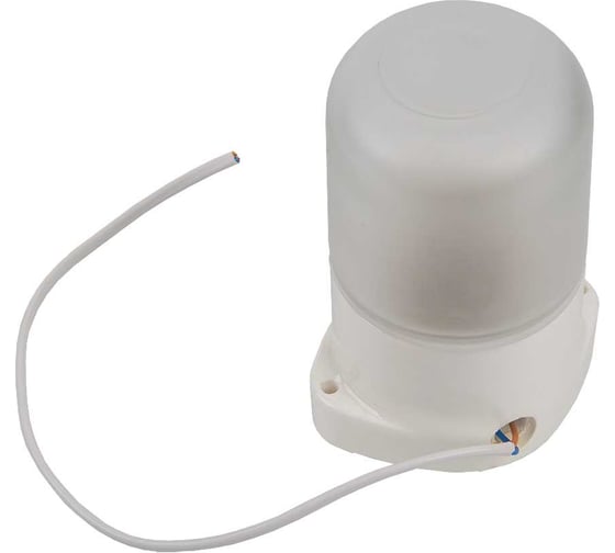 Светильник ЖКХ General Lighting Systems SAUNA 130х105х85мм GCF-SNC-60-E27-IP65-W, под лампу Е27 до 60Вт, корпус керамика 437767