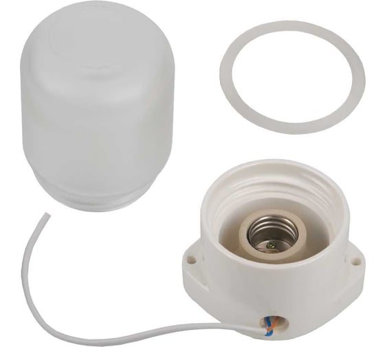Светильник ЖКХ General Lighting Systems SAUNA 130х105х85мм GCF-SNC-60-E27-IP65-W, под лампу Е27 до 60Вт, корпус керамика 437767