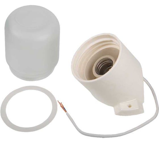 Светильник настенно-потолочный ЖКХ для бани и сауны General Lighting Systems 130х105х85мм GCF-SNC-60-E27-IP65-W 437768