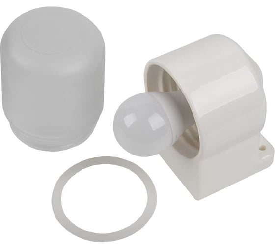 Светильник настенный ЖКХ для бани и сауны General Lighting Systems 130х105х85мм GCF-SNC-60-E27-IP65-W, под лампу Е27 437769
