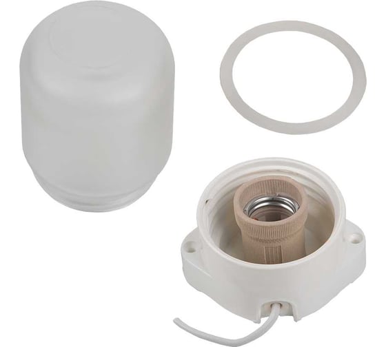 Светильник настенно-потолочный ЖКХ для бани и сауны General Lighting Systems 138х105х84мм GCF-SNP-60-E27-IP65-W 437783