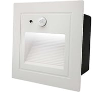 Светодиодный светильник для подсветки лестниц General Lighting Systems с датчиком движения 85х85х56мм GSTL-S1-3BT-5K 460108