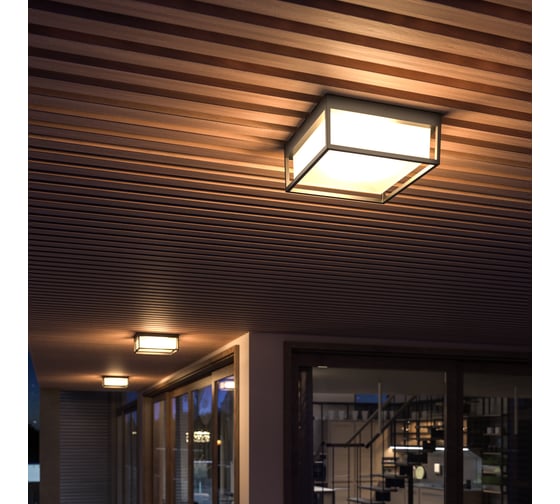 Светильник уличный потолочный ST LUCE белый/белый LED 1*20W 3000K/4000K/5000K SL9517.502.01