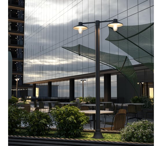 Светильник уличный настенный ST LUCE темно-серый E27 1*60W SL9542.701.01