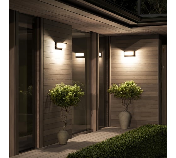 Светильник уличный настенный ST LUCE черный LED 1*10/15/20W 2700/3000/3500/4000/5000K SL9532.411.01