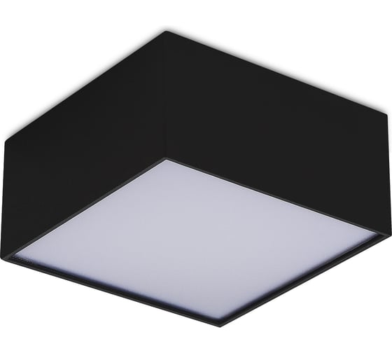 Светильник потолочный ST LUCE черный LED 1*12W 3000K 1080Lm Ra>90 120о IP20 L120xW120xH55 180-240V ST608.432.12