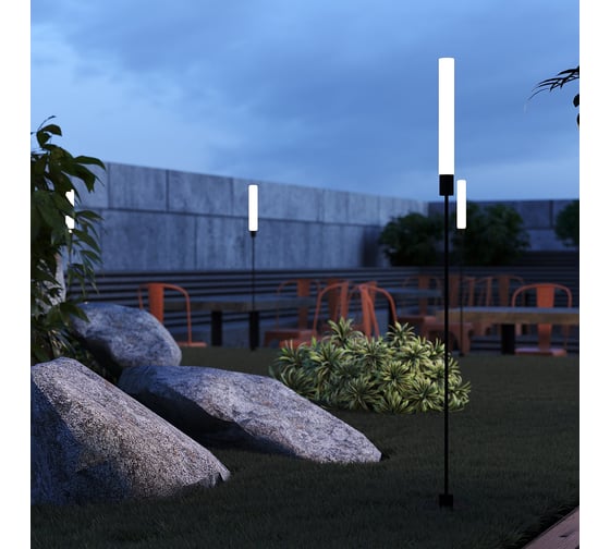 Светильник уличный наземный ST LUCE черный LED 1*3W 2700K SL9523.405.01