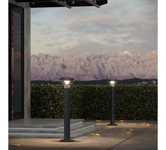 Светильник уличный напольный ST LUCE темно-серый LED 1*6W 3000K SL9541.705.01