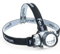 Налобный фонарь FERON на батарейках TH2303 3xAAA 1W 7LEDs IP44 пластик 41707 18832050