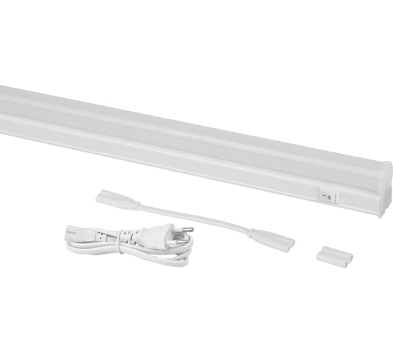 Линейный светодиодный светильник Intro LLED0416K1220 20Вт, 6500К L1180мм, с выключателем Б0069017