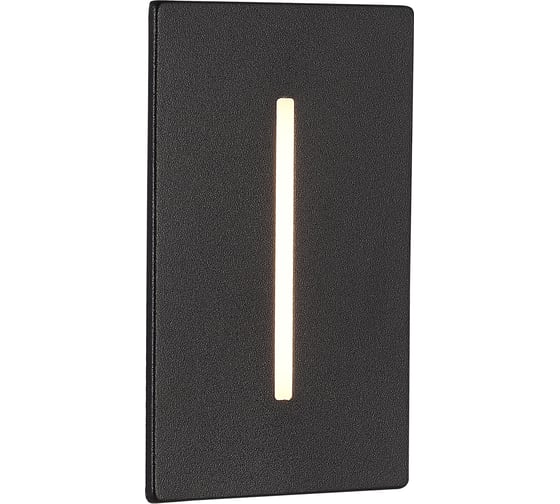 Встраиваемый уличный светильник ST LUCE ST-Luce черный, LED, 1*3W, 3000K, SL9519.408.01