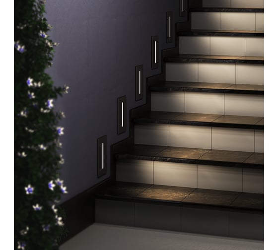 Встраиваемый уличный светильник ST LUCE ST-Luce черный, LED, 1*3W, 3000K, SL9519.408.01