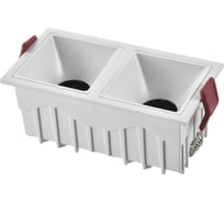 Светильник встраиваемый ST LUCE белый, LED, 2*10W, 60, IP20, L65xW126xH52, 85-265V, в комплекте ST757.548.20