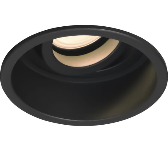 Светильник встраиваемый ST LUCE черный, GU10, 1*50W, IP20, D91,5xH5,2, 220V, без ламп ST261.408.01
