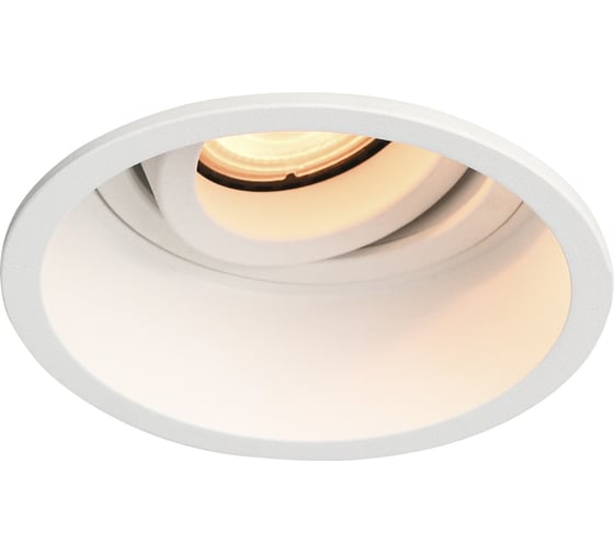 Светильник встраиваемый ST LUCE белый, GU10, 1*50W, IP20, D91,5xH5,2, 220V, без ламп ST261.508.01 1