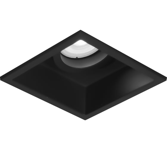 Светильник встраиваемый ST LUCE черный, GU10, 1*50W, IP20, L91,5xW91,5xH5,2, 220V, без ламп ST261.418.01 1