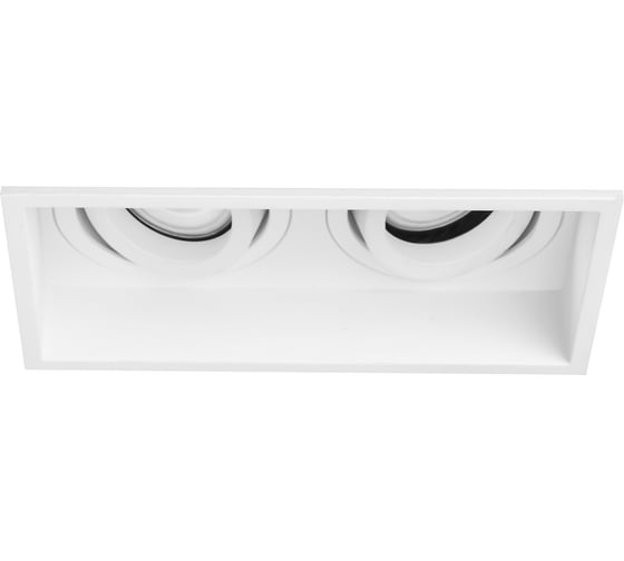 Светильник встраиваемый ST LUCE белый, GU10, 2*50W, IP20, L91,5xW17,2xH5,2, 220V, без ламп ST261.518.02