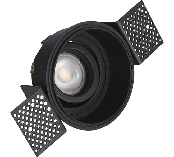 Светильник встраиваемый ST LUCE черный, GU10, 1*50W, IP20, D91,5xH5,2, 220V, без ламп ST262.408.01 1