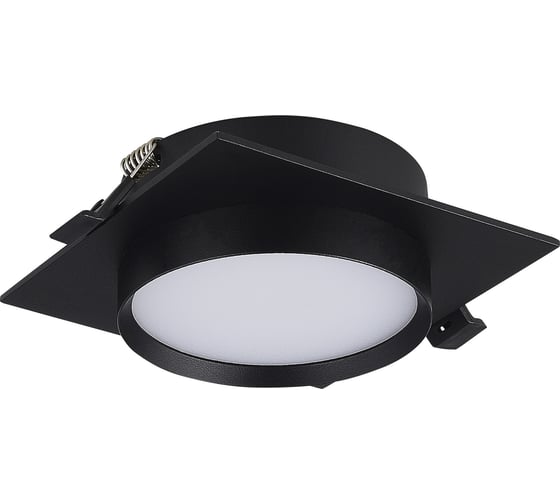 Светильник встраиваемый ST LUCE черный, GX53, 1*50W, IP20, L109xW109xH43, 220V, без ламп ST258.418.01