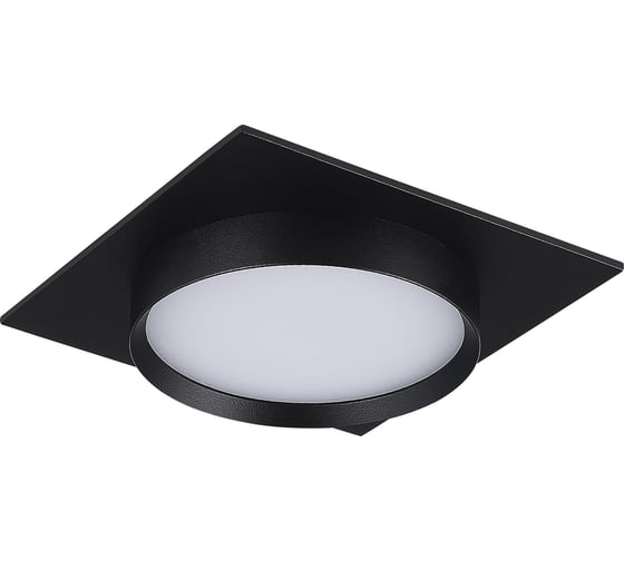 Светильник встраиваемый ST LUCE черный, GX53, 1*50W, IP20, L109xW109xH43, 220V, без ламп ST258.418.01