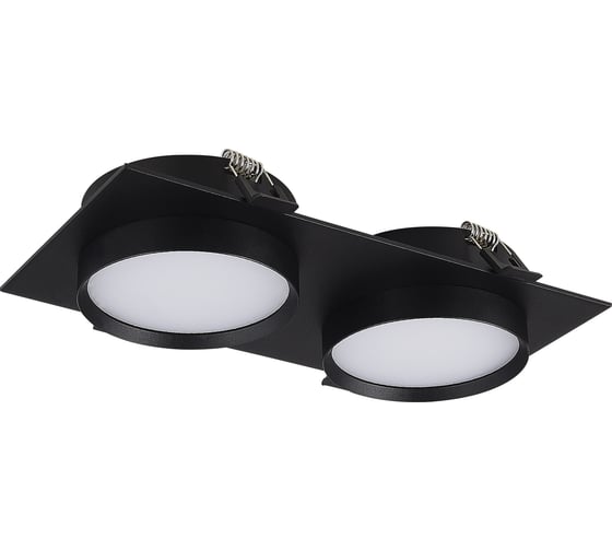 Светильник встраиваемый ST LUCE черный, GX53, 2*50W, IP20, L220xW109xH43, 220V, без ламп ST258.408.02