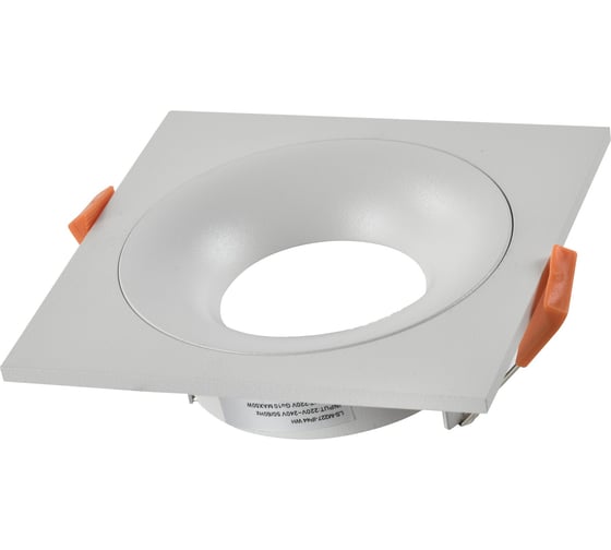Светильник встраиваемый ST LUCE белый, GU10, 1*50W IP44 L100xW100xH40 -V, без ламп ST259.508.01 1