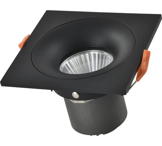 Светильник встраиваемый ST LUCE черный, LED, 1*10W, 3000K, 700Lm, Ra>90, 60, IP44, L100xW100xH66, 85-265V ST259.438.10