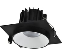 Светильник встраиваемый ST LUCE черный, белый, LED, 1*10W, 3000K, 700Lm, Ra>90, 36, IP44, D79xH61, 85-265V ST758.438.10