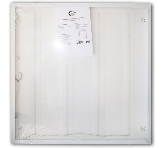 Панель светодиодная I-WATT LED 55Вт 6400К 6600Лм IP 20 175-240V i-16135
