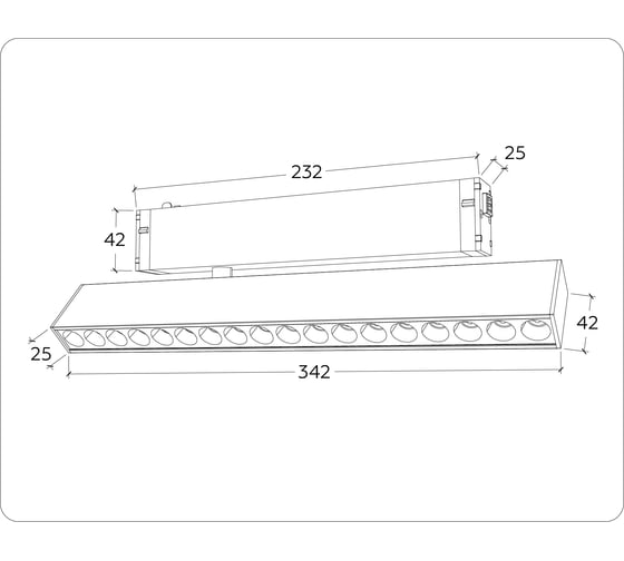Трековый светодиодный светильник Ambrella Light TRACK SYSTEM GL1352