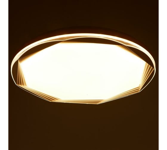 Светильник BayerLux с пультом ДУ 61153/1 LED 27+27Вт белый 50x50х7 см 5073762