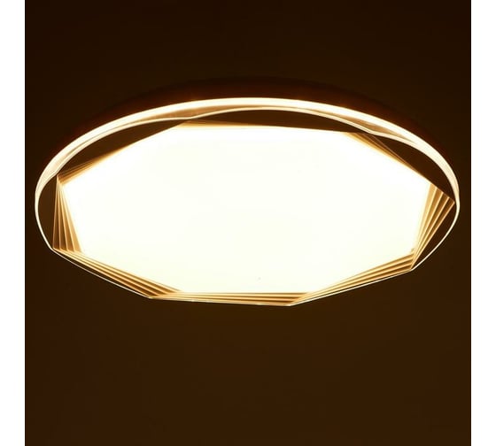 Светильник BayerLux с пультом ДУ 61153/1 LED 27+27Вт белый 50x50х7 см 5073762