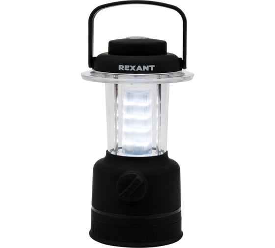 Кемпинговый светодиодный фонарь REXANT с компасом, регулировка яркости, 3хАА 75-722