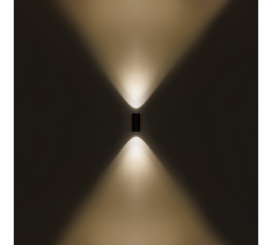 Светильник уличный настенный MAKSBRIGHT 2x10Вт, 4000K, IP65, черный, MB-EX-2S-CYL30-NW
