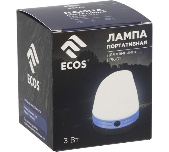 Лампа портативная для кемпинга Ecos LPK-02 109460
