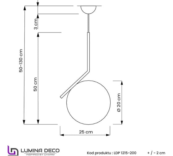 Подвесной светильник Lumina Deco Sorento LDP 1215-200 WT+GD