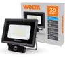 Светодиодный прожектор Wolta 30Вт, 5700К Холодный белый свет, IP65, с датчиком движения 2700 лм WFL-30W/06S
